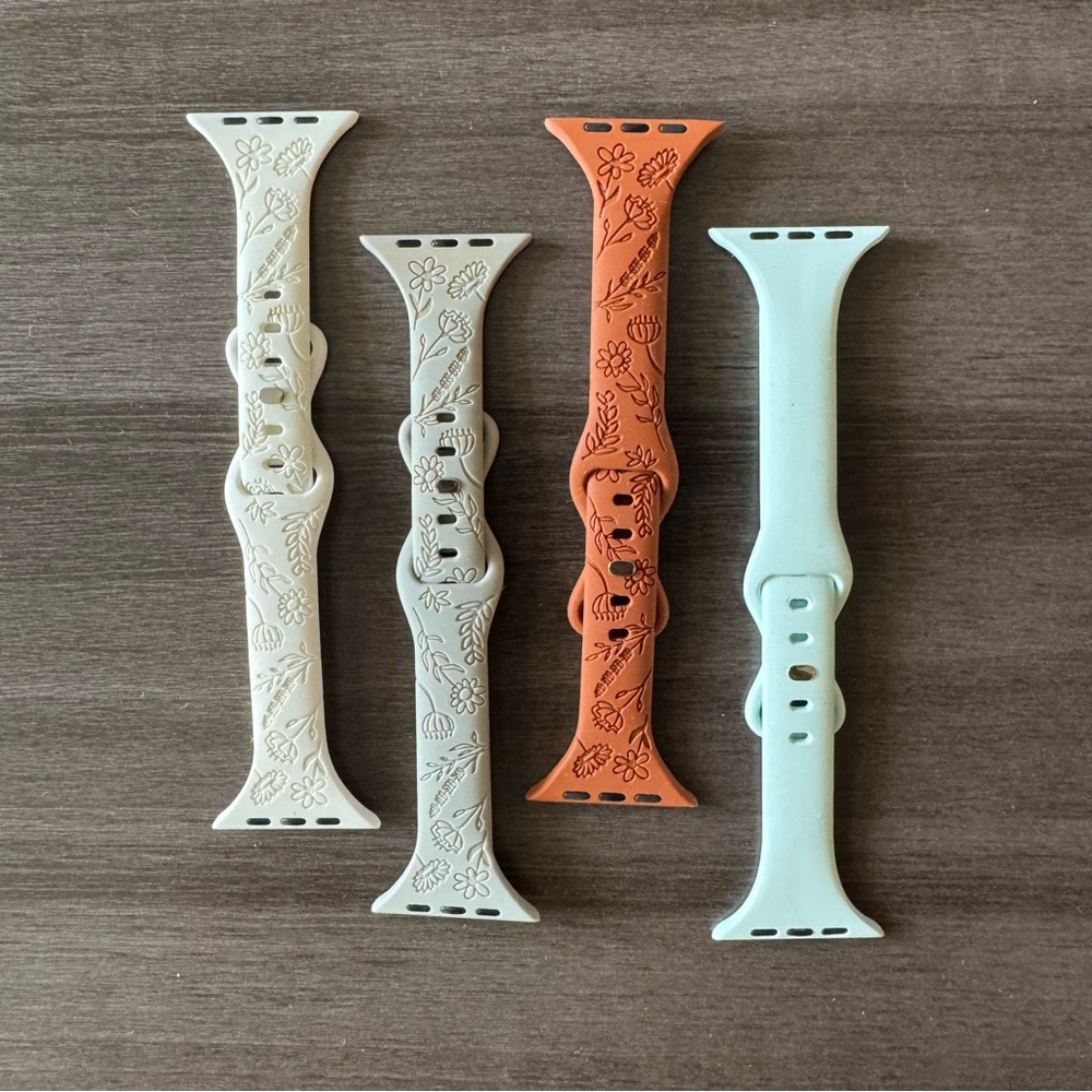 Apple Watch bands 45mm - slim silicone